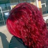 czerwony kolor włosów. Farbowanie włosów tonerem StarGazer