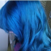 niebieski (blue) kolor włosów dzięki tonerowi Stargazer
